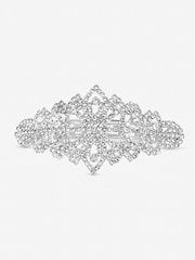 Mood Silver Crystal Diamante Barette - Image 1 of 1