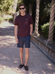 Burgundy Red Pennant Plain Embroidered T-Shirt - Image 3 of 7