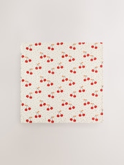 Cherry Hearts Baby Muslins Cloths 4 Pack - Image 2 of 5