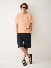 Orange - Ajustement régulier - T-shirt léger teint en pièce - Image 4 de 5