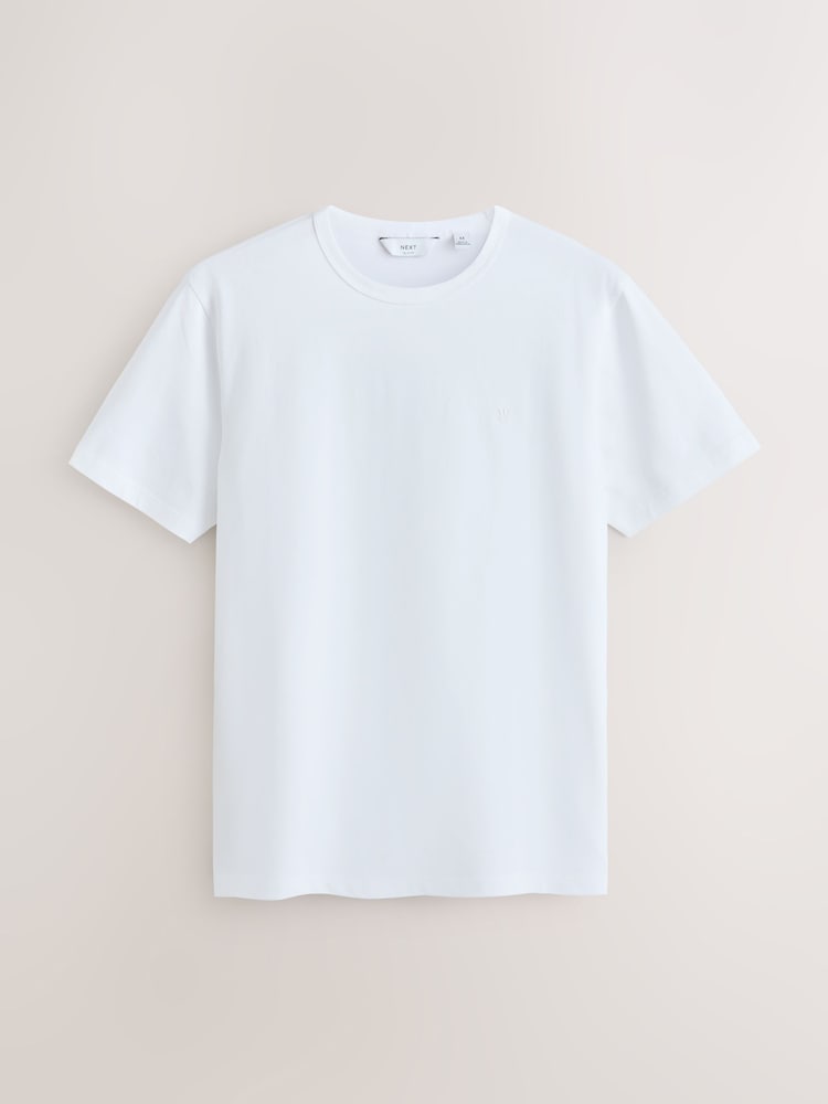 White Slim Fit Motionflex Soft T-Shirt - Image 1 of 3 White Slim Fit Motionflex Soft T-Shirt - Image 1 of 3