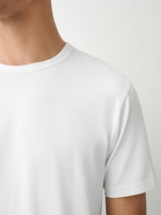Alb - Slim Fit - Tricou Motionflex Soft - Imaginea 4 din 7