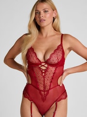 Hunkemoller Red Cordelie Body Bodies - Image 1 of 5