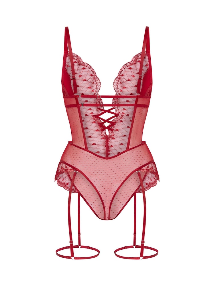 Hunkemoller Red Cordelie Body Bodies - Image 5 of 5