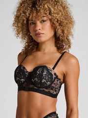 Hunkemoller Black Chelsey Padded Underwired Bra - Image 1 of 5