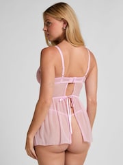 Hunkemoller Pink Cordelie Babydoll - Image 3 of 5