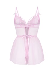 Hunkemoller Pink Cordelie Babydoll - Image 5 of 5