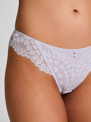 Hunkemoller Purple Daisy Brazilian Knickers - Image 3 of 5