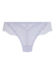 Hunkemoller Purple Daisy Brazilian Knickers - Image 4 of 5