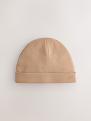 Neutral Sage Baby Beanies 3 Pack (0-18mths) - Image 4 of 6