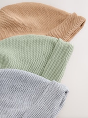 Neutral Sage Baby Beanies 3 Pack (0-18mths) - Image 6 of 6