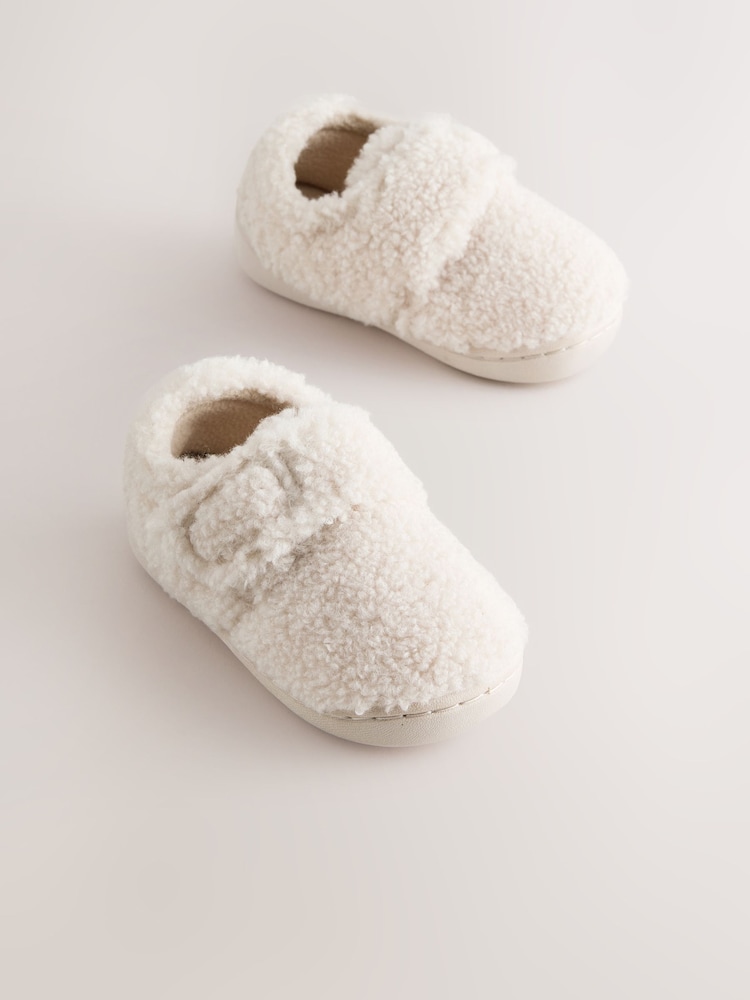 Cream Cupsole Slippers - Image 1 of 4 Cream Cupsole Slippers - Image 1 of 4
