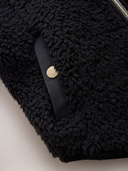 Baker by Ted Baker Black Baker by Ted Baker Zip-Through Hooded Bow Black Fleece - Image 12 of 16