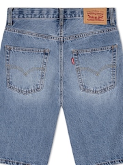 Levi's Blue Baggy Denim Skate Shorts - Image 3 of 4