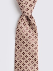 MOSS Brown Bottinelli Medallion Tie - Image 2 of 2