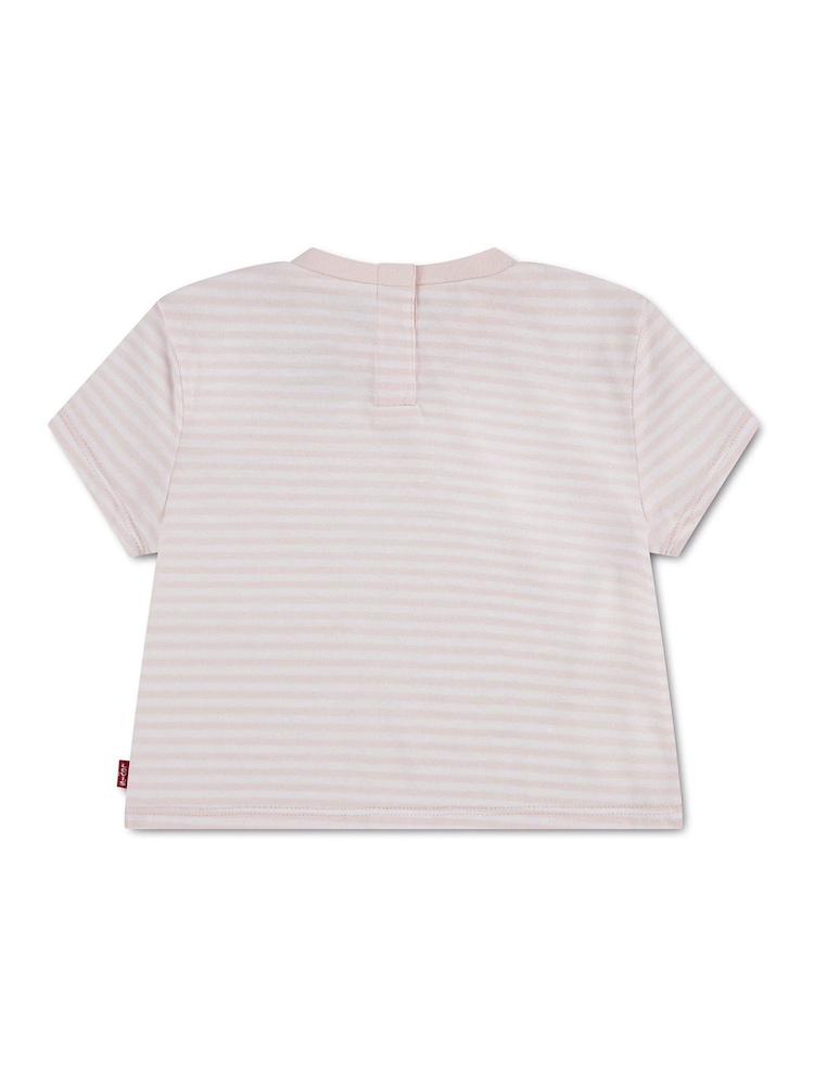 Levi's® Pink Striped Mini Batwing Short Sleeve T-Shirt - Image 2 of 4