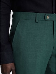 MOSS Green Marl Slim Fit Suit Trousers - Image 3 of 3