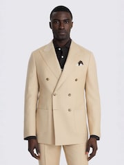 MOSS Cream Tailored Fit Twill Suit Jacket - Image 1 of 4