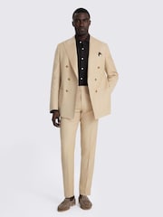 MOSS Cream Tailored Fit Twill Suit Jacket - Image 3 of 4