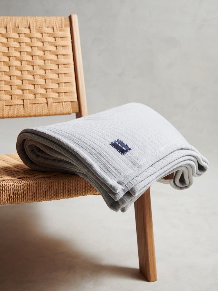 Duchamp Dawn Blue Luxury Double Sided Fleece Throw - Image 6 of 6