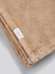 U.S. Polo Assn. Camel Premium Fleece Throw - Image 3 of 6