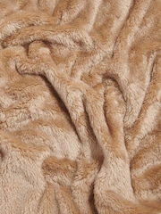 U.S. Polo Assn. Camel Premium Fleece Throw - Image 5 of 6