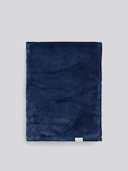 U.S. Polo Assn. Ensign Blue Premium Plush Fleece Throw - Image 1 of 6