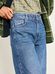 FatFace Camber Mid Blue Petite Barrel Jeans - Image 3 of 6