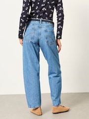 FatFace Camber Chambray Blue Petite Barrel Jeans - Image 2 of 5