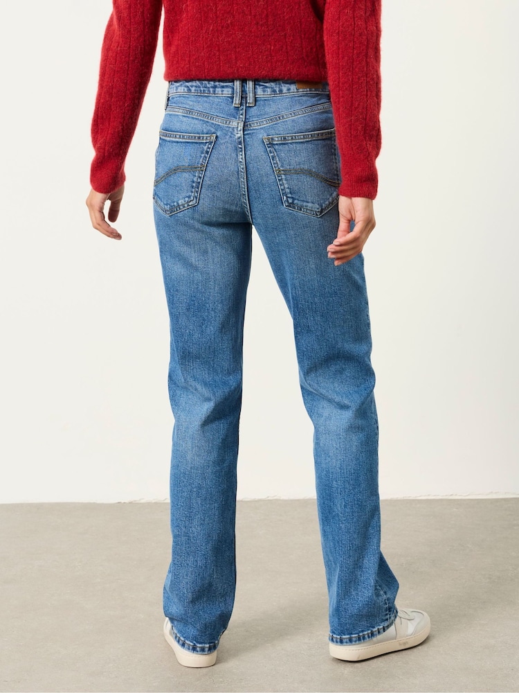 FatFace Carmel Blue Denim Petite Washed Jeans - Image 2 of 6 FatFace Carmel Blue Denim Petite Washed Jeans - Image 2 of 6