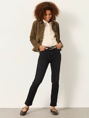 FatFace Chesham Black Petite Girlfriend Jeans - Image 4 of 7