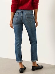 FatFace Chesham Dark Blue Petite Girlfriend Jeans - Image 2 of 6