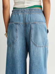Free People Blue Easy Peasy Pull On Jeans - Image 6 of 6