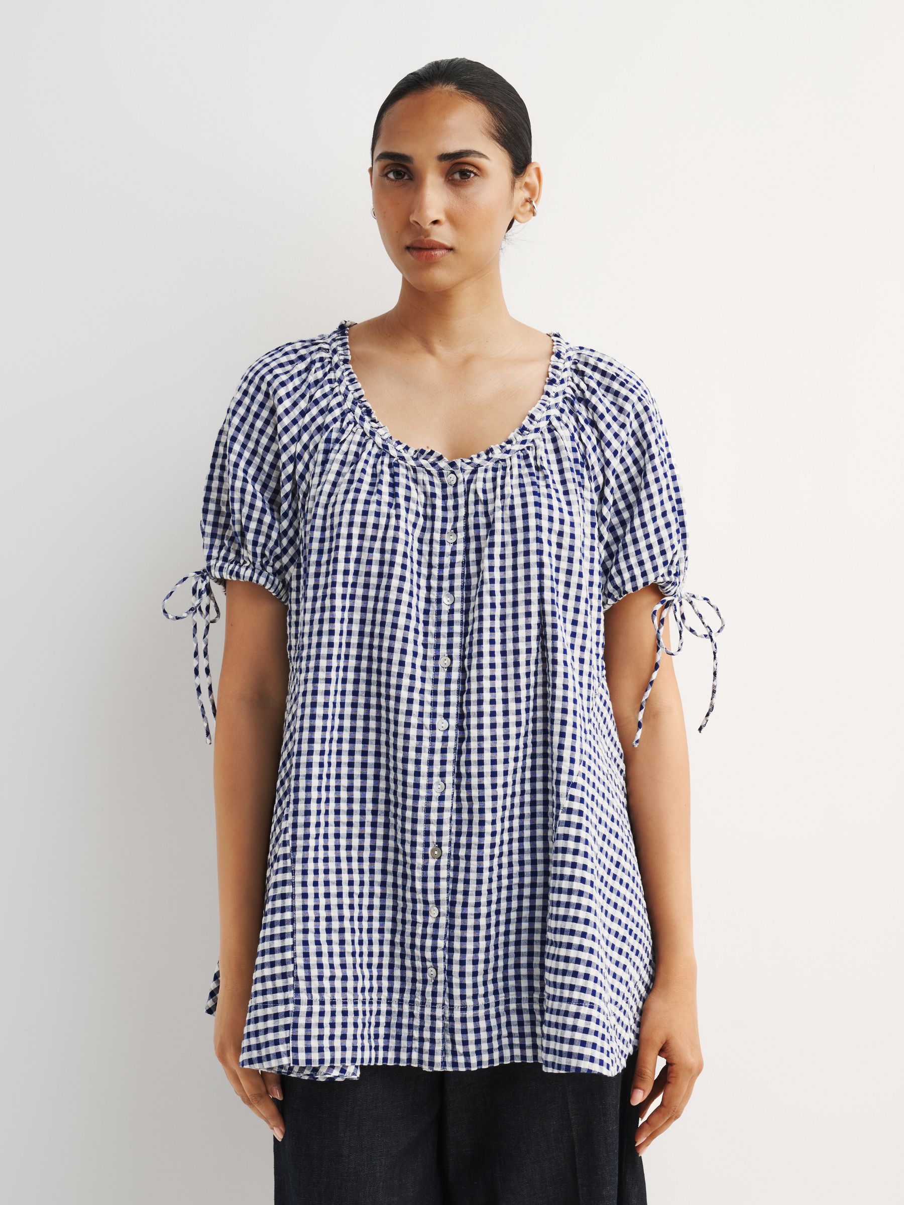 Buy Free People Blue Farley Gingham Tunic from Next USA
