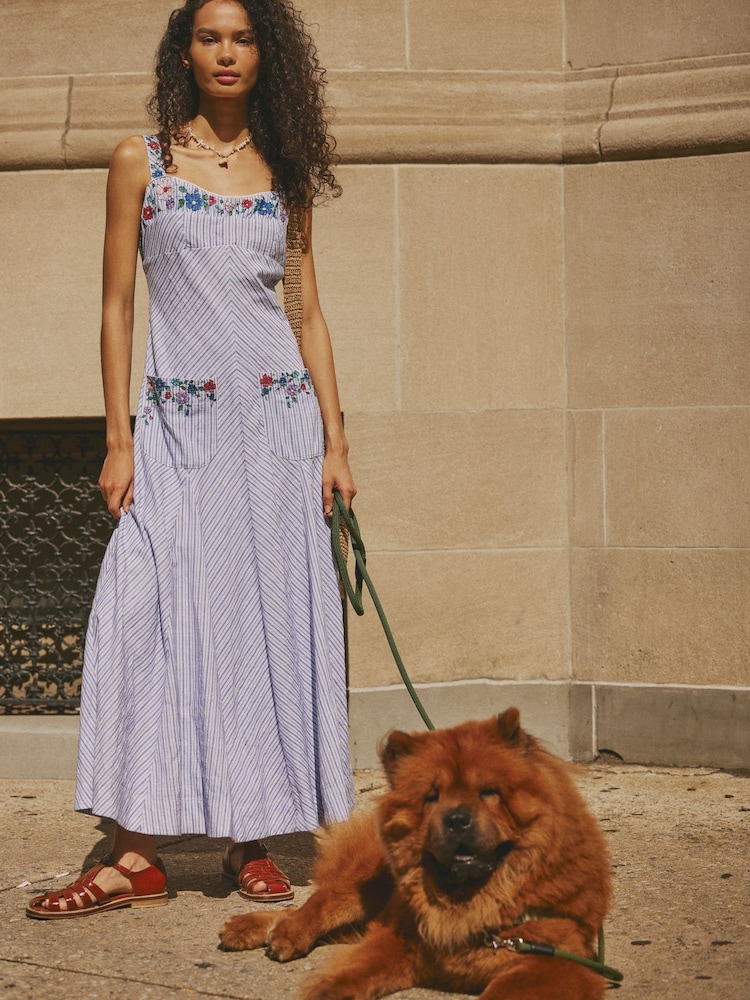 Free People Blue Havenwood Maxi Dress - Image 2 of 4
