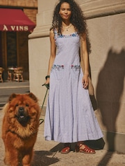 Free People Blue Havenwood Maxi Dress - Image 3 of 4