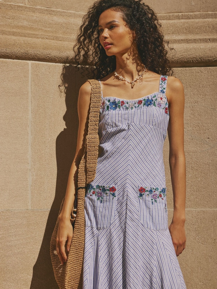 Free People Blue Havenwood Maxi Dress - Image 4 of 4