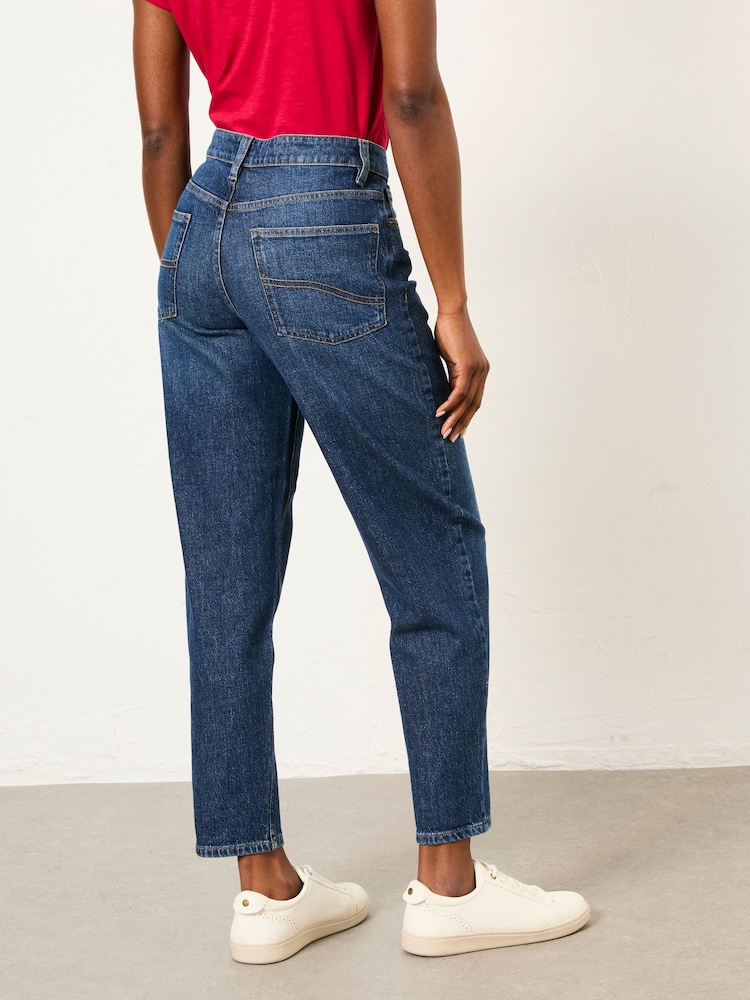 FatFace Marlow Dark Blue Petite Taper Leg Jeans - Image 2 of 6 FatFace Marlow Dark Blue Petite Taper Leg Jeans - Image 2 of 6