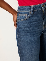 FatFace Marlow Dark Blue Petite Taper Leg Jeans - Image 4 of 6