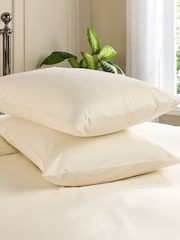 Hotel Pure Luxury Cream 5 Star Oxford Pillowcase Pair - Image 1 of 6