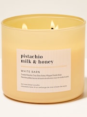Bath & Body Works Pistachio Milk & Honey 3 Wick Candle 411g - Image 1 of 4