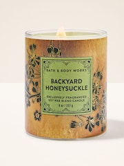 Bath & Body Works Backyard Honeysuckle Single Wick Candle 227g - Image 1 of 1