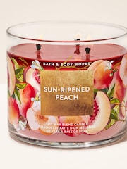 Bath & Body Works Sun - Ripened Peach 3 Wick Candle 411g - Image 1 of 4