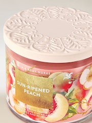 Bath & Body Works Sun - Ripened Peach 3 Wick Candle 411g - Image 2 of 4