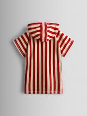 JoJo Maman Bébé Red Stripe Anchor Hooded Poncho Towel - Image 2 of 4