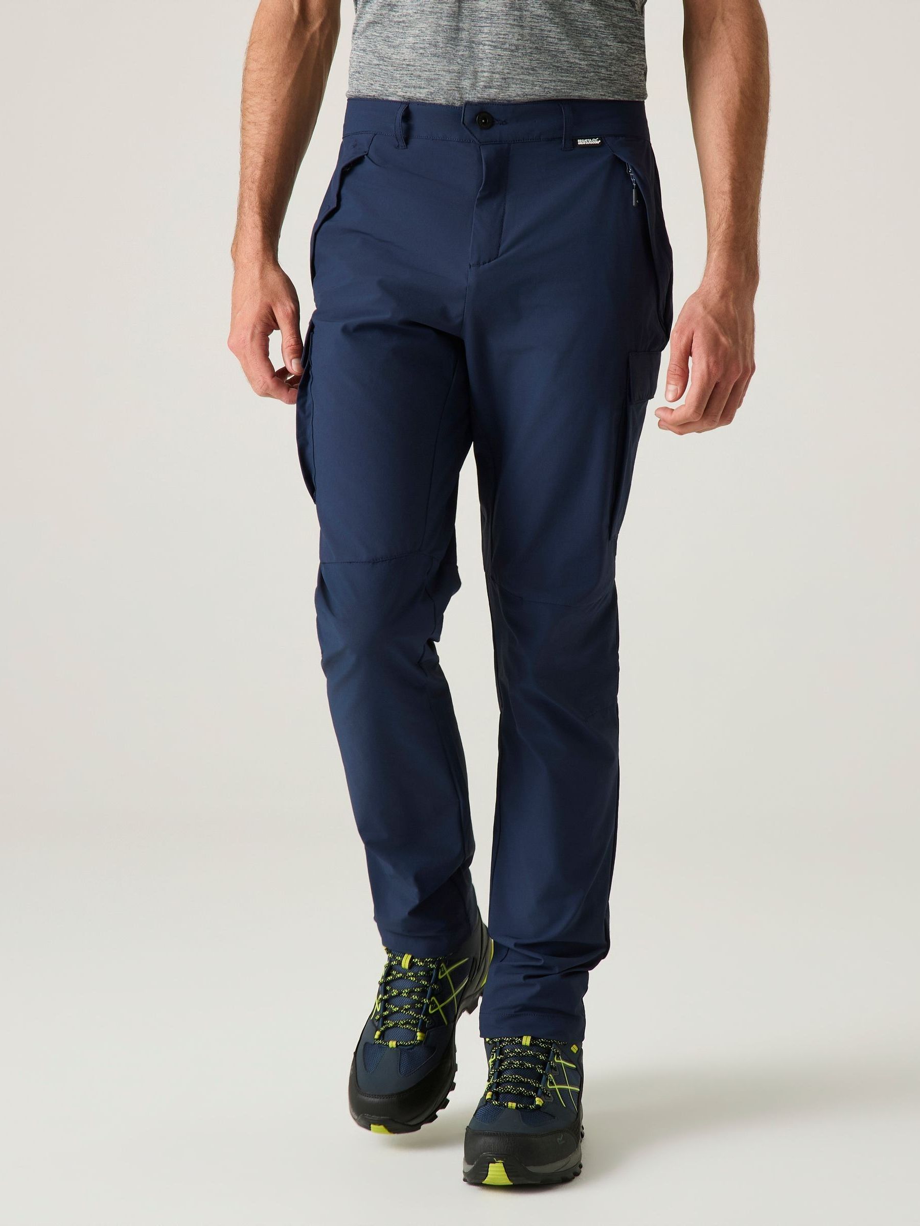 Regatta Men's Anti-Insect Lightweight Isoflex Trousers Blue Size 36 R - Image 4