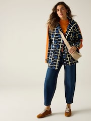 Regatta Blue Orla Mid Length Waterproof Jacket - Image 3 of 9