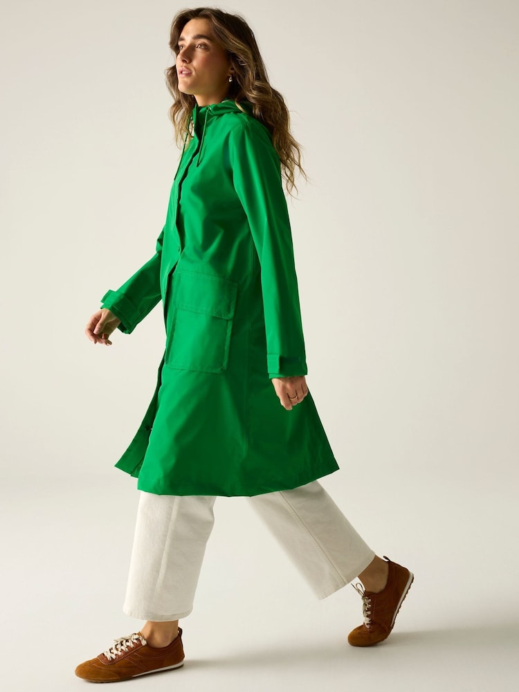 Regatta Green Orla Longer Length Waterproof Jacket - Image 1 of 9
