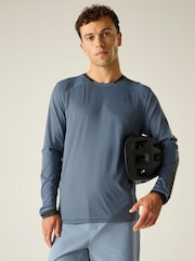 Dare 2b Grey Trackstand Ace Long Sleeve T-Shirt - Image 1 of 7