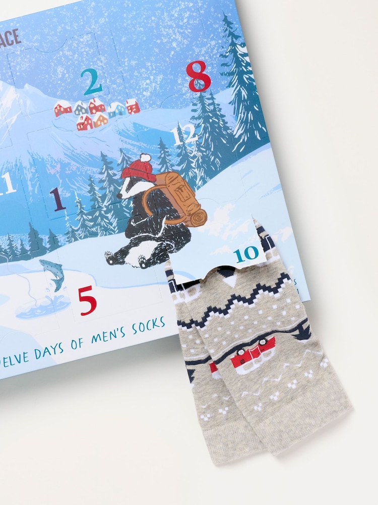 FatFace Multi 12 Days Of Socks Christmas Advent Calendar - Image 2 of 3 FatFace Multi 12 Days Of Socks Christmas Advent Calendar - Image 2 of 3